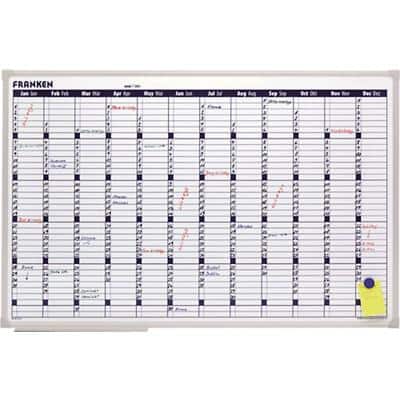 FRANKEN X-tra!Line Planungstafel Jahreskalender, 900x600 mm (EAN: 4016946181983)
