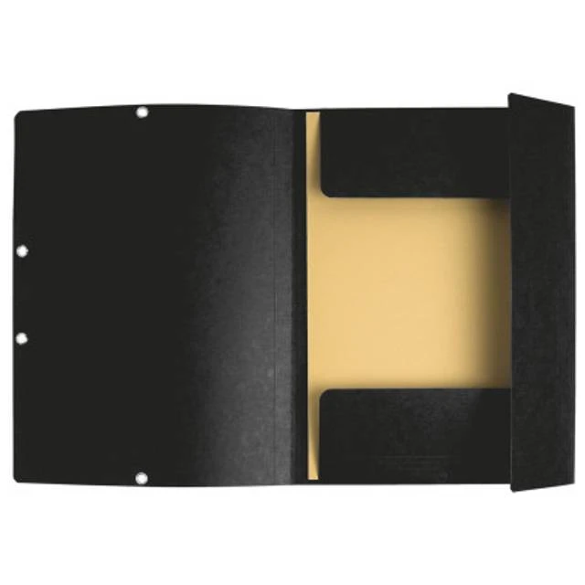 EXACOMPTA Eckspannermappe, DIN A4, aus Karton, schwarz (EAN: 3130630553014)