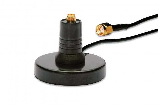 DIGITUS Antennenfuß für WLAN Stabantennen, R-SMA-Anschluss, schwarz (EAN: 4016032271192)