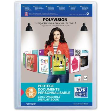 Oxford Präsentations-Sichtbuch POLYVISION, 20 Hüllen (EAN: 3045050079450)