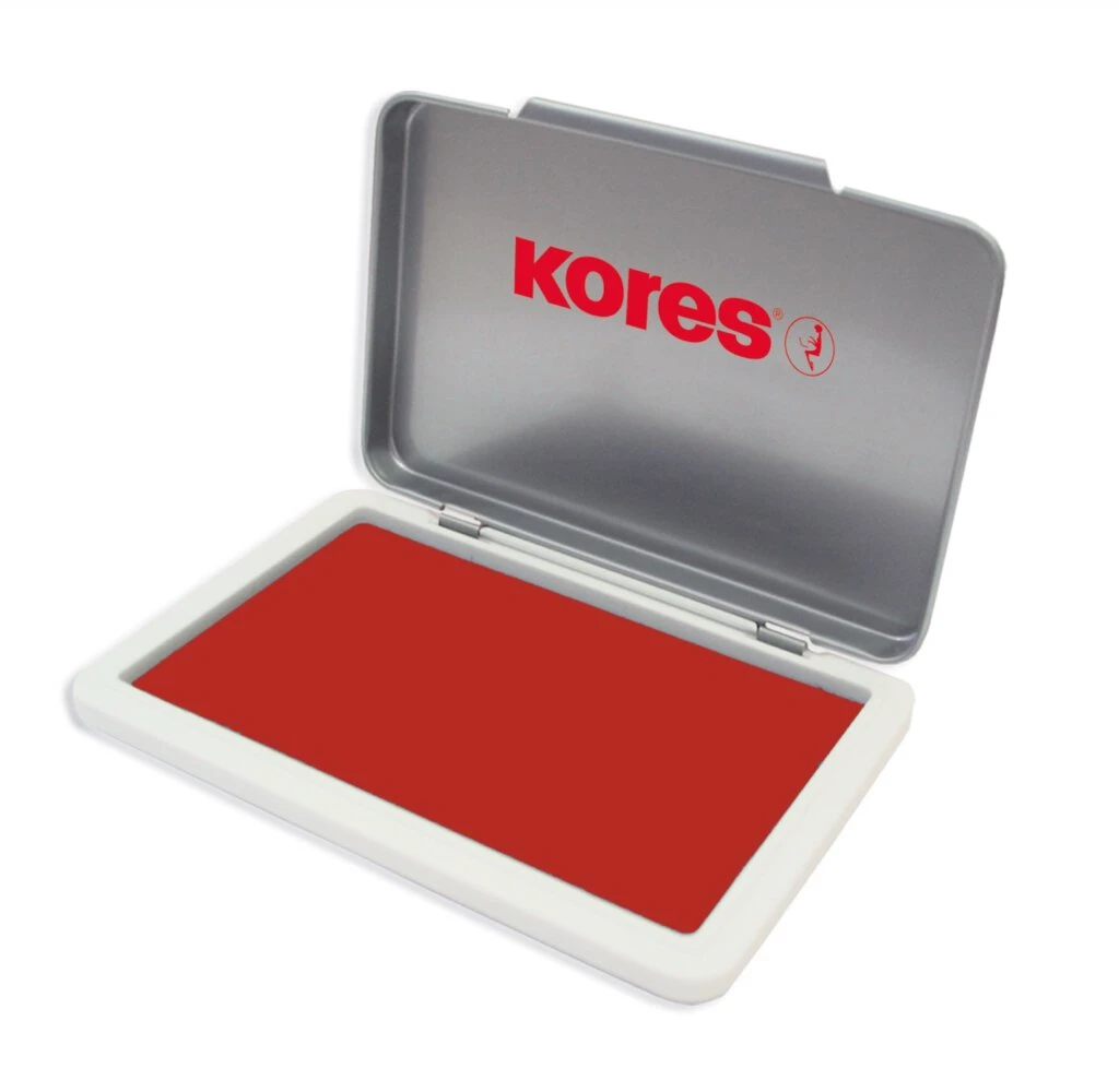 Kores Stempelkissen "METALLICA", (B)110 x (T)70 mm, rot (EAN: 9023800715531)