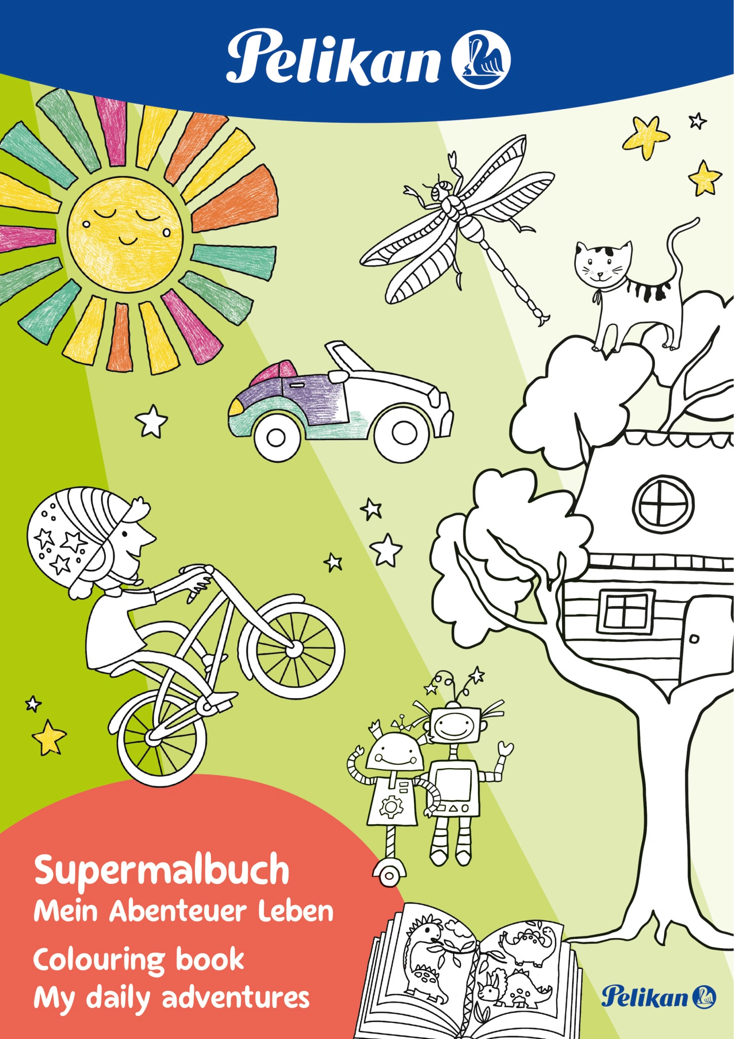 Pelikan Super-Malbuch "Mein Abenteuer Leben", DIN A4, weiß (EAN: 4012700101525)