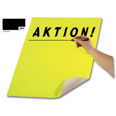 folia Plakatkarton, (B)480 x (H)680 mm, schwarz (EAN: 4001868658002)