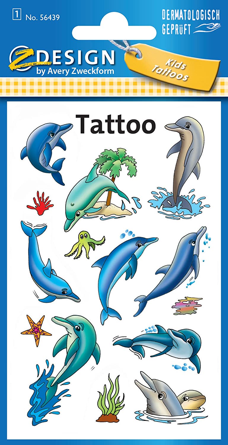 ZDesign KIDS Kinder-Tattoos "Delfine", bunt (EAN: 4004182564394)