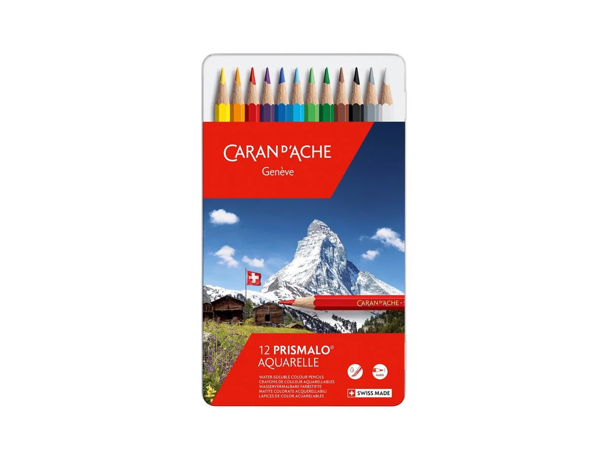 CARAN D'ACHE Buntstifte PRISMALO Aquarelle, 12er Metalletui (EAN: 7610186013126)