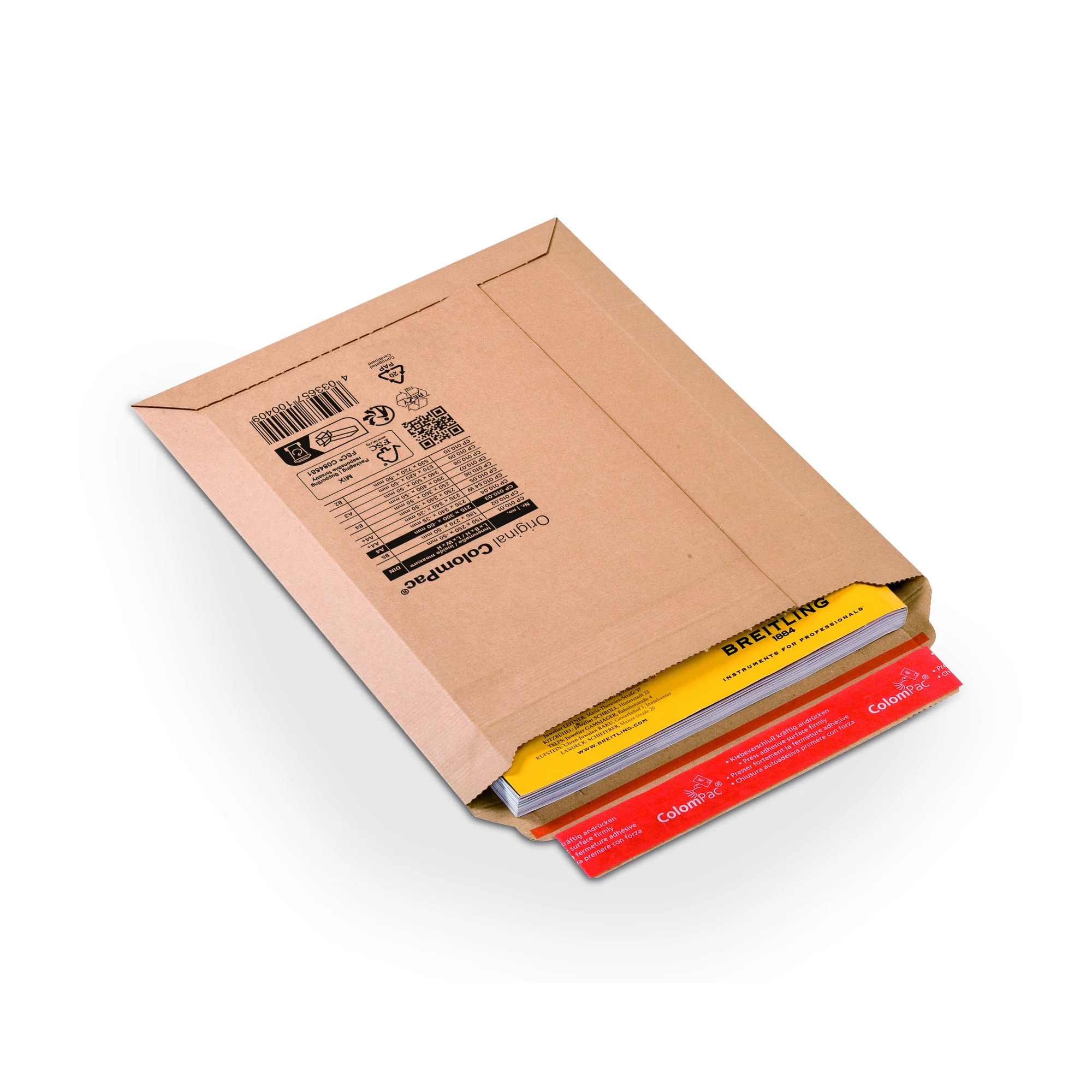 ColomPac Versandtasche, aus brauner Wellpappe, DIN A4 (EAN: 4033657100300)