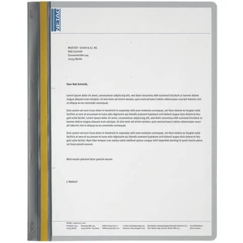 DURABLE Schnellbindemappe DURABIND, DIN A4, grau (EAN: 4005546200323)