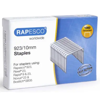 RAPESCO Heftklammern 923/10, verzinkt, 1.000 Stück (EAN: 5018505005425)