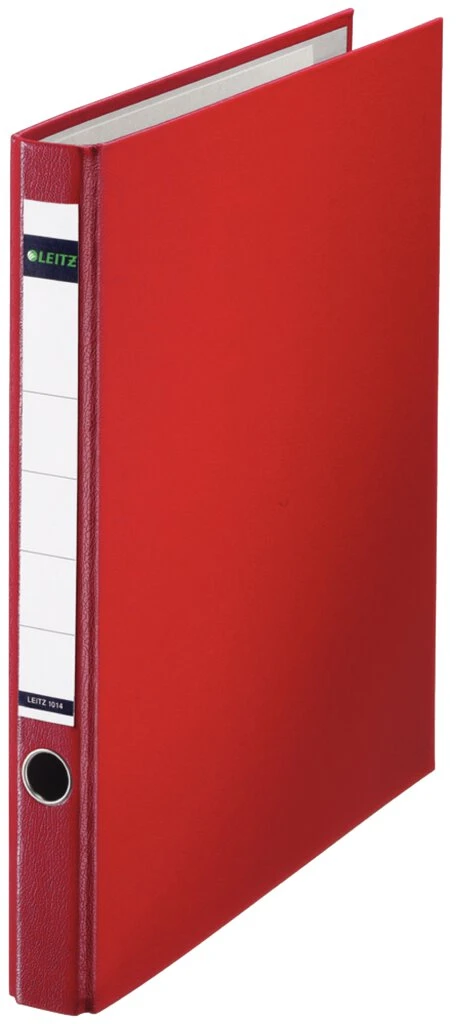 LEITZ Plastik-Ringordner, DIN A4, rot, 2 D-Ring-Mechanik (EAN: 4002432300747)