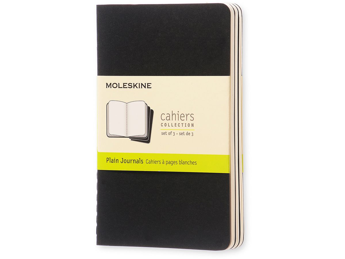 MOLESKINE Notizheft Cahier, P/A6, blanko, Karton, schwarz (EAN: 9788883704918)