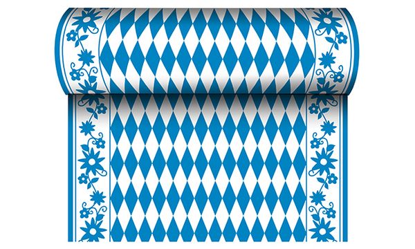 PAPSTAR Tischläufer "Bayrisch Blau", (B)400 mm x (L)24 m (EAN: 4002911844953)