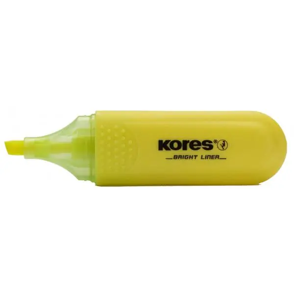 Kores Textmarker "BRIGHT LINER", Farbe: gelb (EAN: 9023800361011)