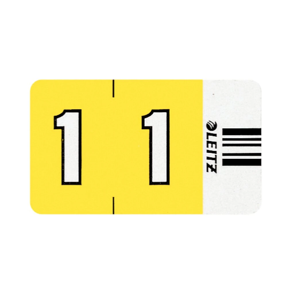 LEITZ Ziffernsignal Orgacolor "1", auf Streifen, gelb (EAN: 4002432313778)