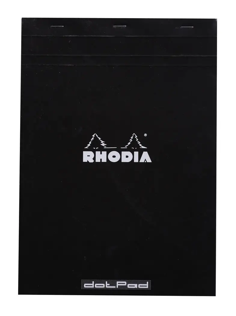 RHODIA Notizblock "dotPad", DIN A4, gepunktet, schwarz (EAN: 3037920185590)