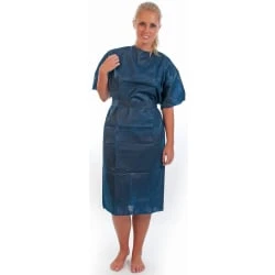 HYGOSTAR PP-Patientenkittel, PP-Vlies, Größe L, blau (EAN: 4015544277067)