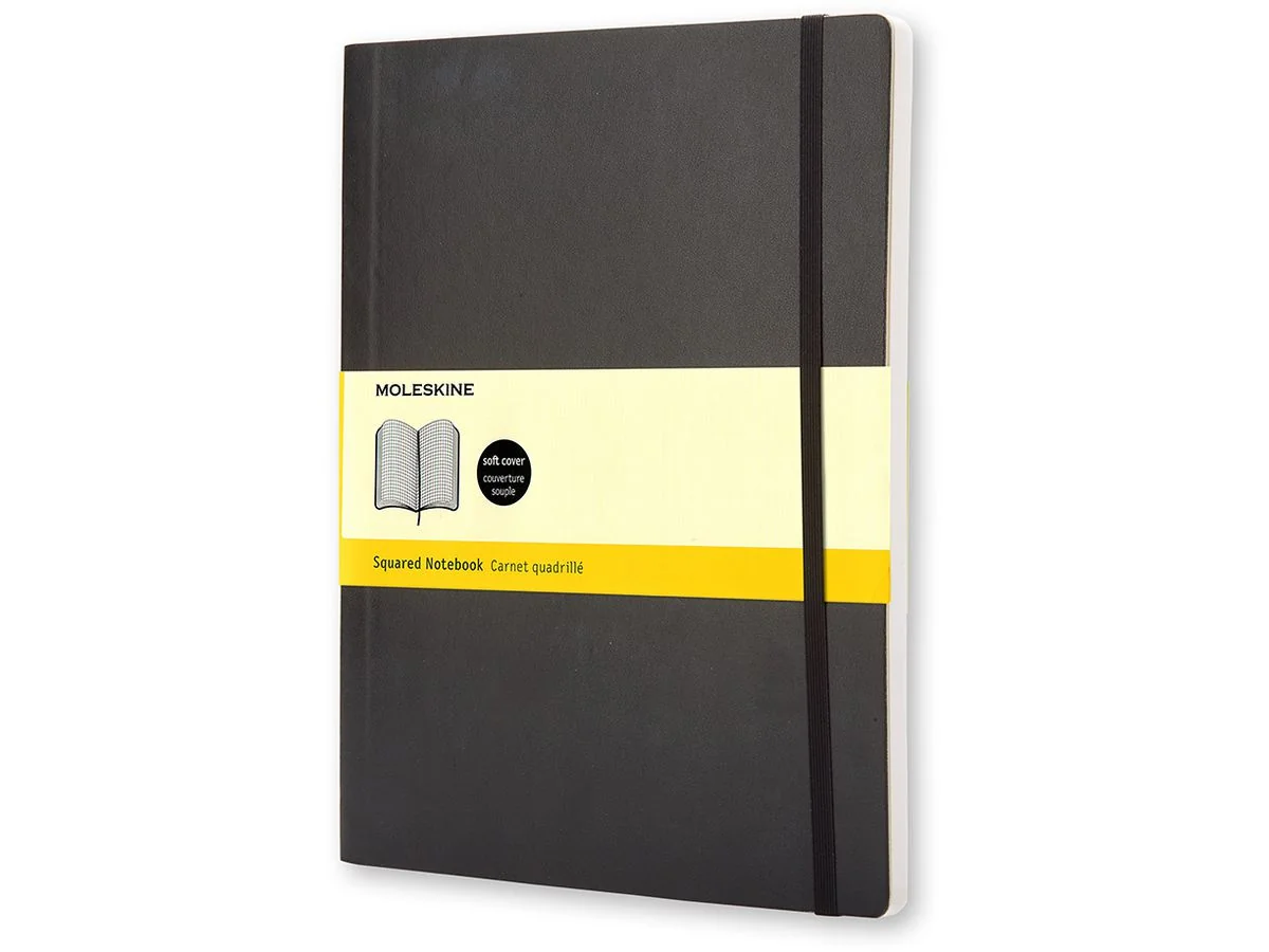 MOLESKINE Notizbuch, XL, kariert, Softcover, schwarz (EAN: 9788883707247)