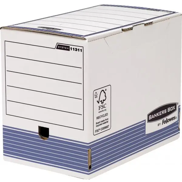 Fellowes BANKERS BOX SYSTEM Archiv-Schachtel, blau, (B)100mm (EAN: 0043859712182)
