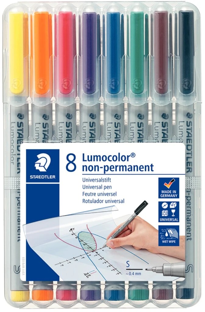 STAEDTLER Lumocolor NonPermanent-Marker 311S, 8er Etui (EAN: 4007817307830)