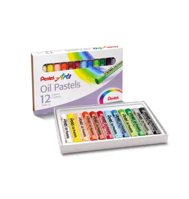 PentelArts Ölpastellkreide PHN4, 12er Kunststoff-Etui (EAN: 4711577003573)