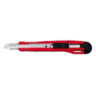 WEDO Profi-Cutter, Klinge: 9 mm, mit Clip, rot/schwarz (EAN: 4003801792293)