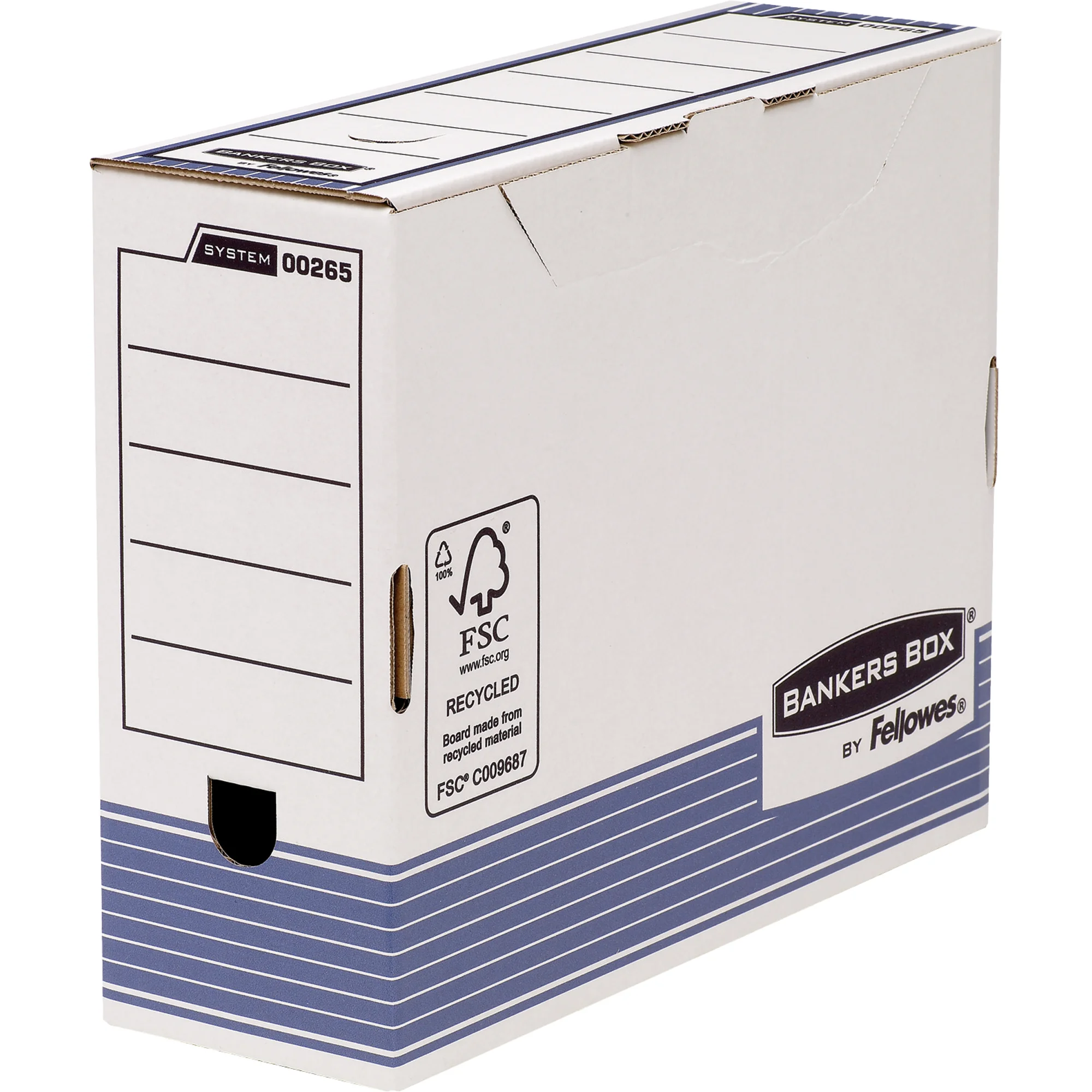 Fellowes BANKERS BOX SYSTEM Archiv-Schachtel, blau, (B)80 mm (EAN: 0043859520992)