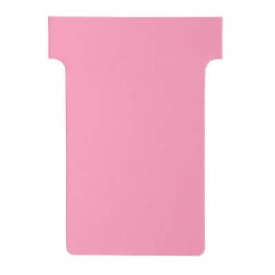 nobo T-Karten, Größe 2 / 60 mm, 170 g/qm, pink (EAN: 5016812389054)