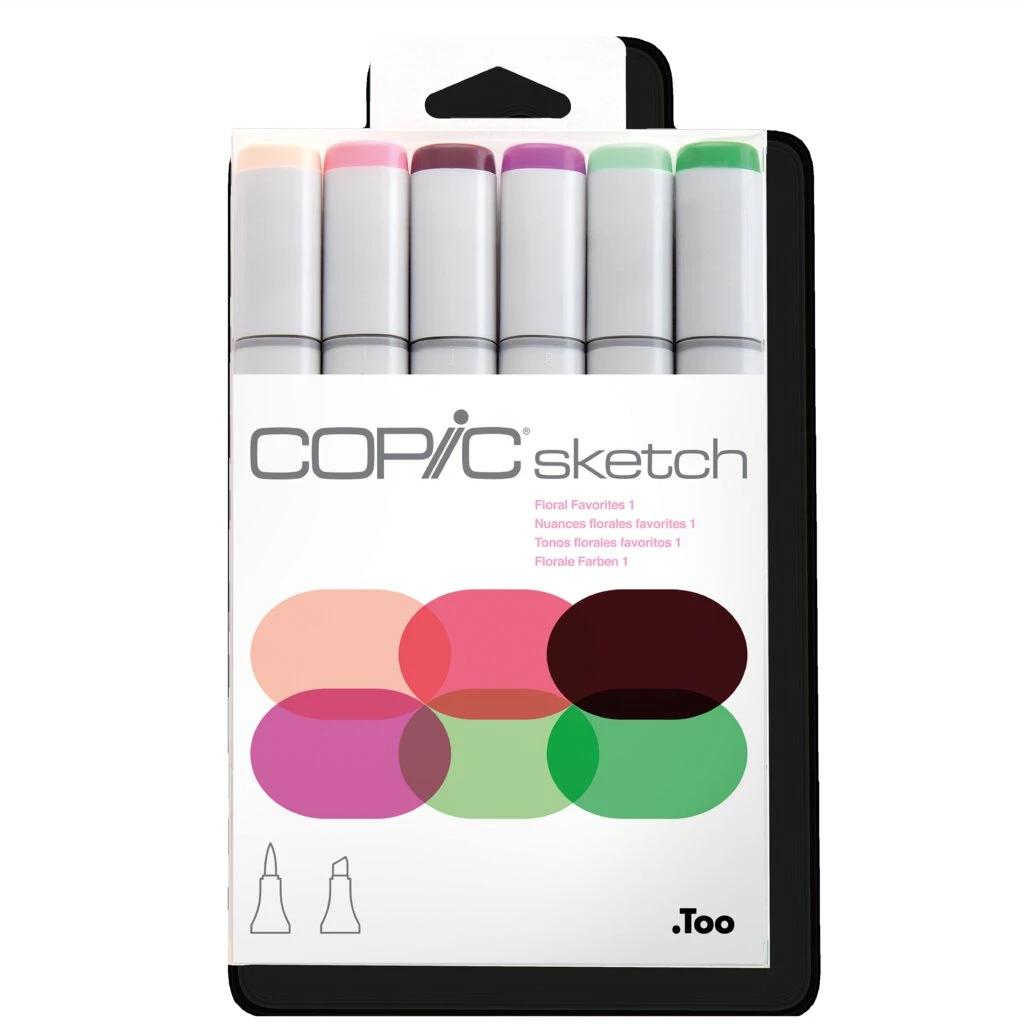 COPIC Marker sketch, 6er Set "Floral Favorite 1" (EAN: 4511338052761)