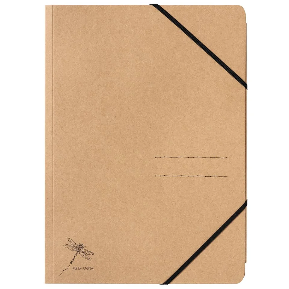 PAGNA Eckspannermappe "Pur", DIN A4, Karton, natur (EAN: 4013951015555)