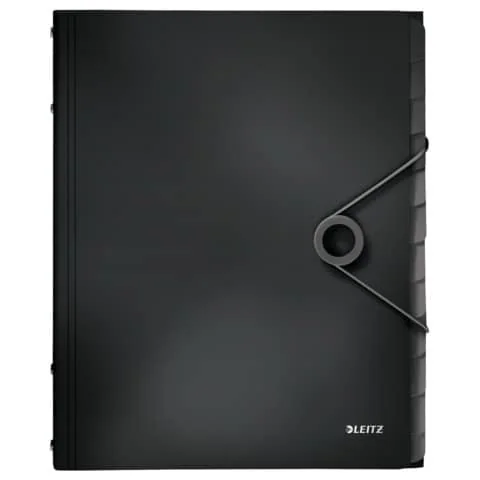 LEITZ Ordnungsmappe Solid, DIN A4, PP, 12 Fächer, schwarz (EAN: 4002432114986)