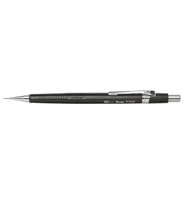 Pentel Druckbleistift P205, schwarz, Minenstärke: 0,5 mm (EAN: 3474372205009)