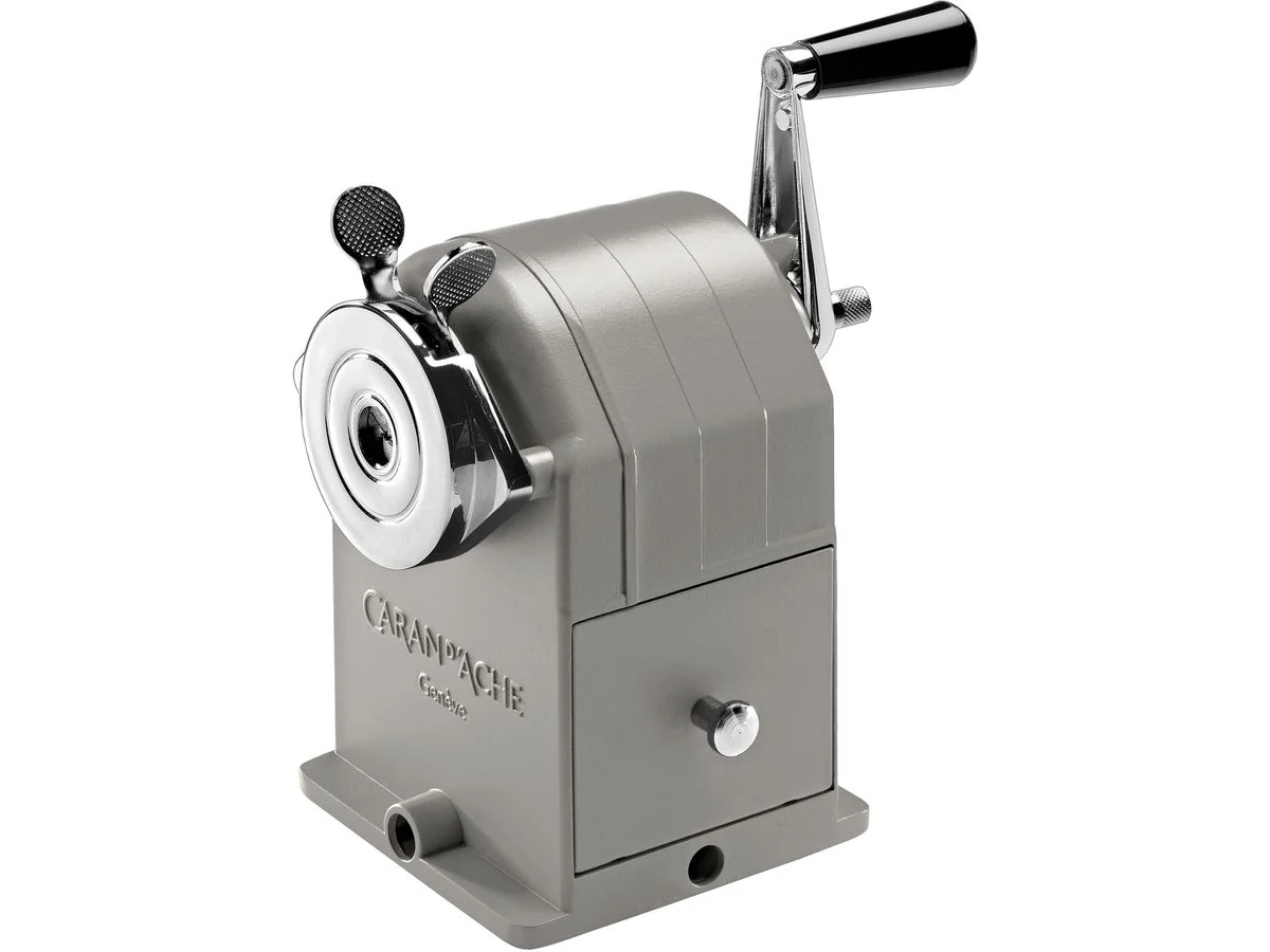 CARAN D'ACHE Spitzmaschine, manuell, 1-Loch, silber (EAN: 7610186800214)