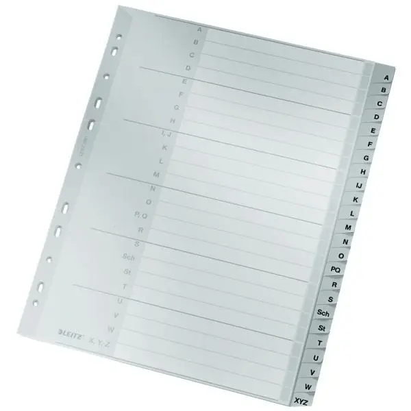 LEITZ Kunststoff-Register, A-Z, A4 Überbreite, 20-teilig (EAN: 4002432301591)