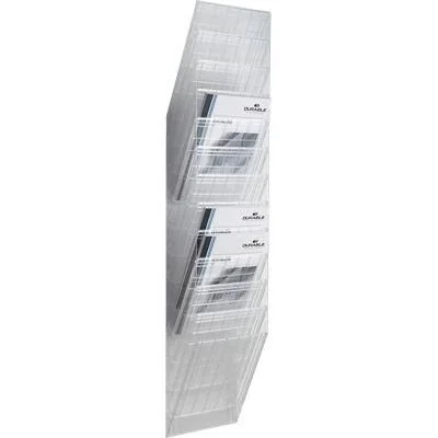 DURABLE Wand-Prospekthalter-Set "FLEXIBOXX 12", A4, transparent (EAN: 7318089763406)