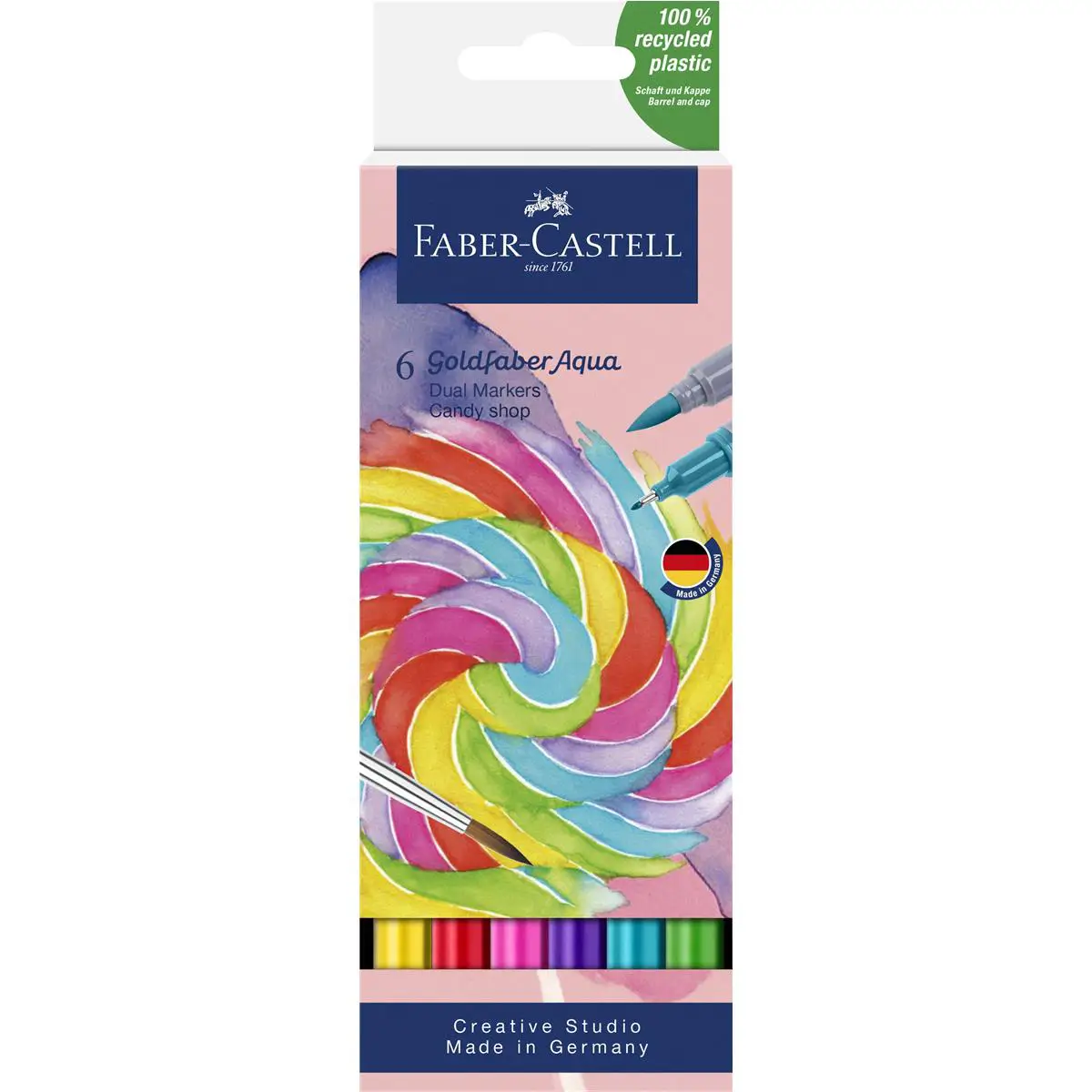 FABER-CASTELL Aquarellmarker GOLDFABER, 6er Etui Candy Shop (EAN: 4005401645283)