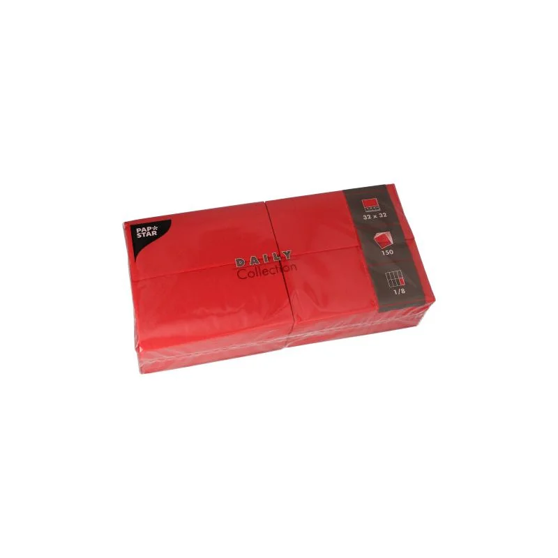 PAPSTAR Bistro-Servietten, 320 x 320 mm, 3-lagig, rot (EAN: 4002911396698)