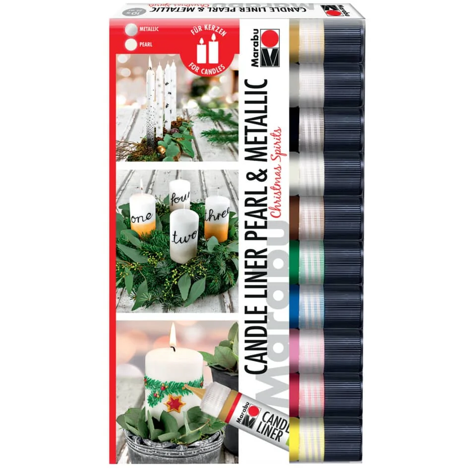 Marabu Kerzenmalfarbe Candle Liner "Christmas Spirits" (EAN: 4007751804242)