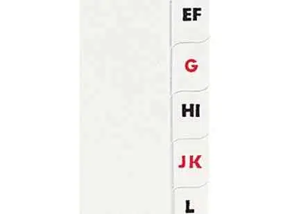 Oxford Karton-Register, A-Z, ohne "ST"/"SCH", A4, 18-teilig (EAN: 3045055945804)