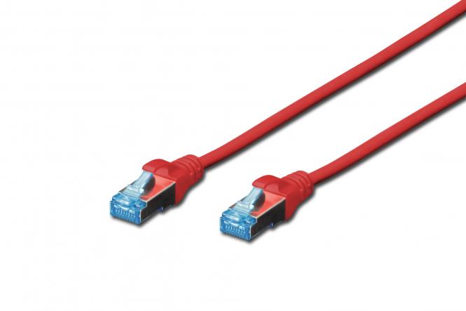 DIGITUS Patchkabel Kat. 5e, SF/UTP, 2,0 m, rot (EAN: 4016032199823)