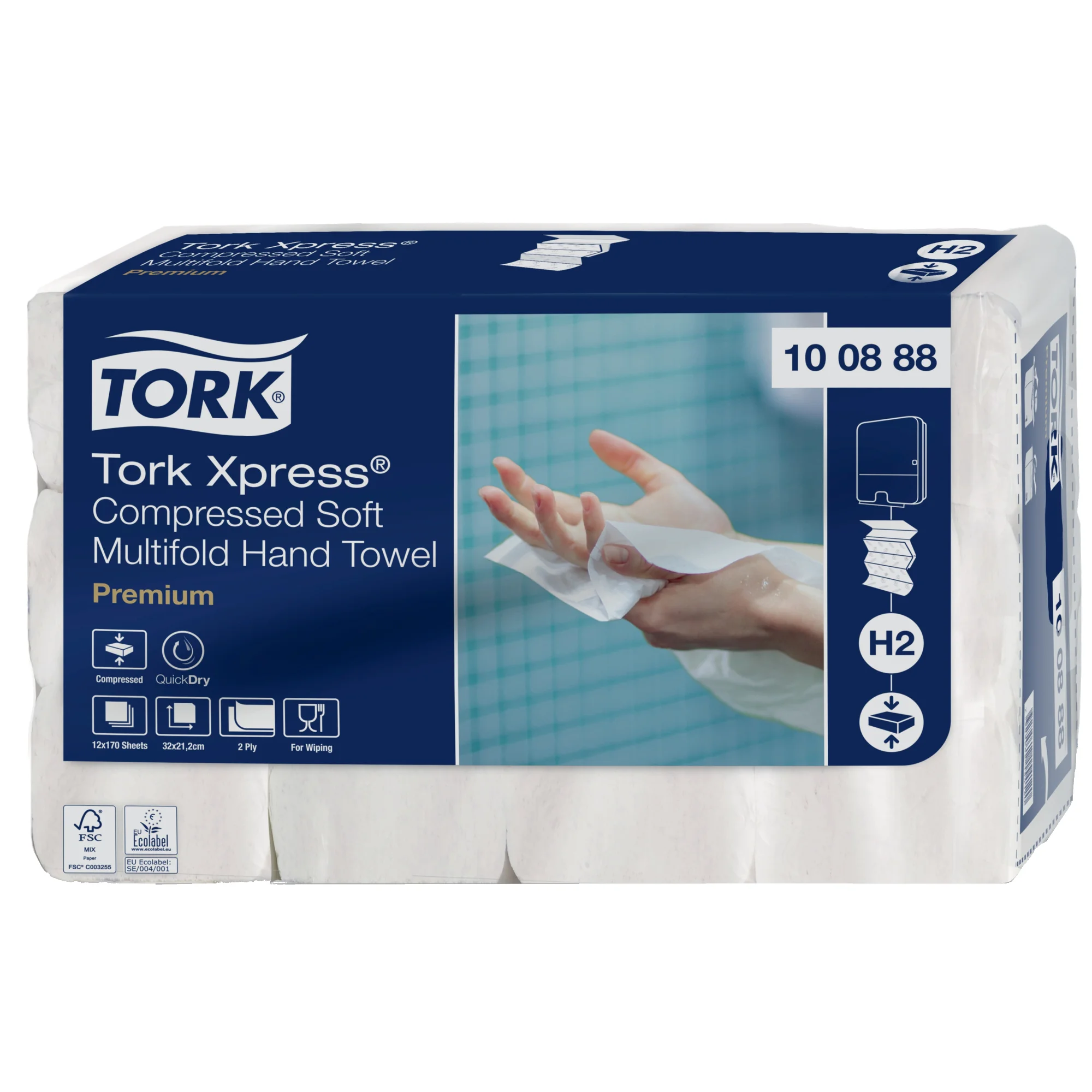TORK Xpress Multifold Handtuchpapier, 212 x 320 mm, W-Falz (EAN: 7322542154120)