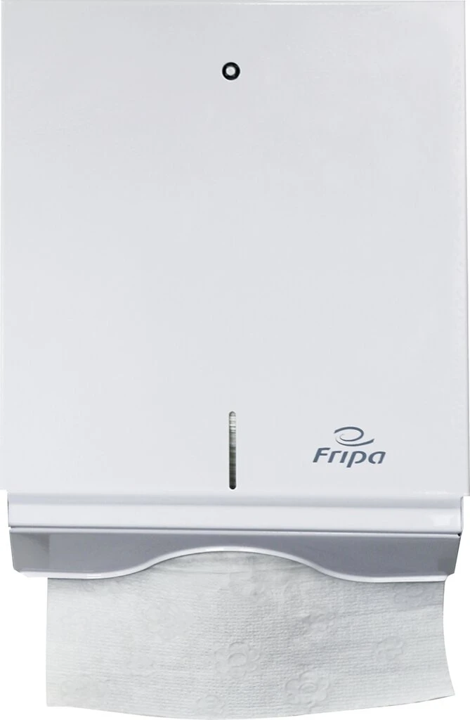 Fripa Falthandtuch-Spender, Metall, groß, weiß (EAN: 4000883990227)