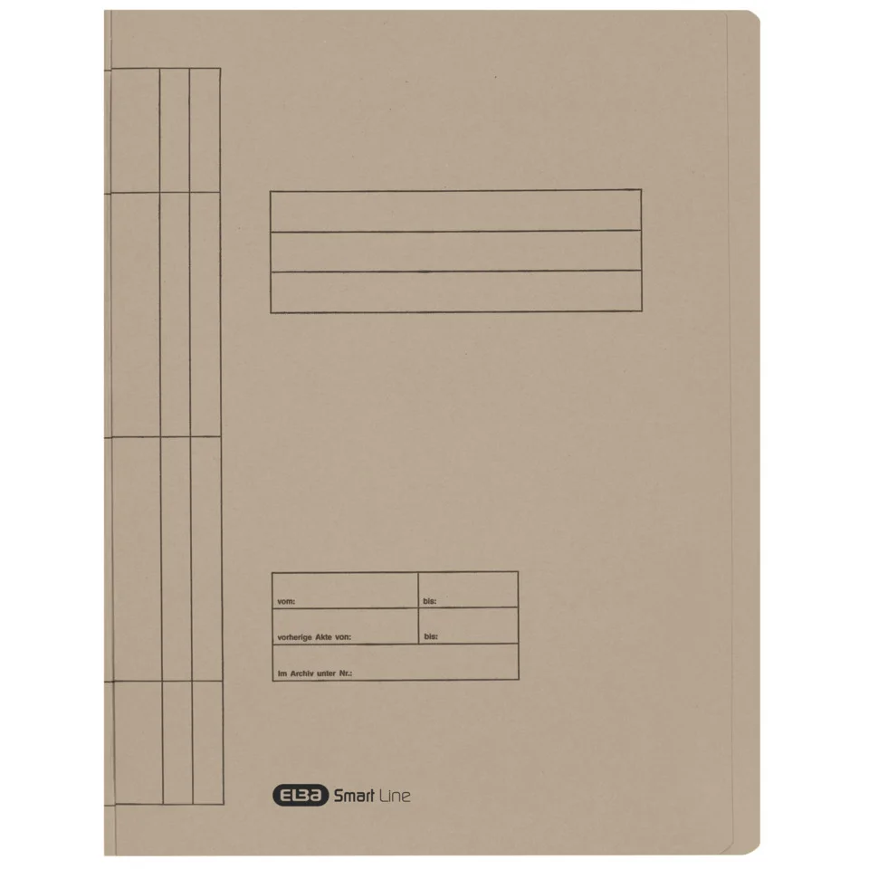 ELBA Schnellhefter DIN A4 aus Manilakarton (RC), grau (EAN: 4002030201088)