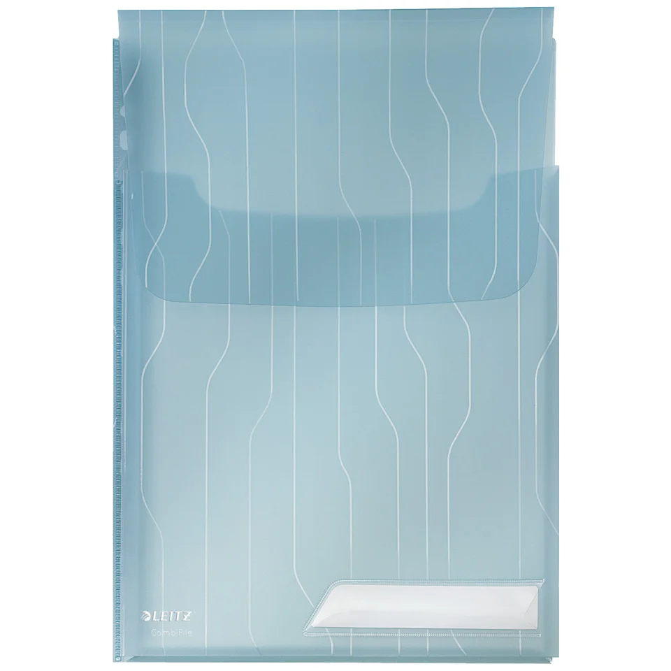 LEITZ Sicht-/Prospekthülle CombiFile Maxi, A4, PP, blau (EAN: 4002432371037)