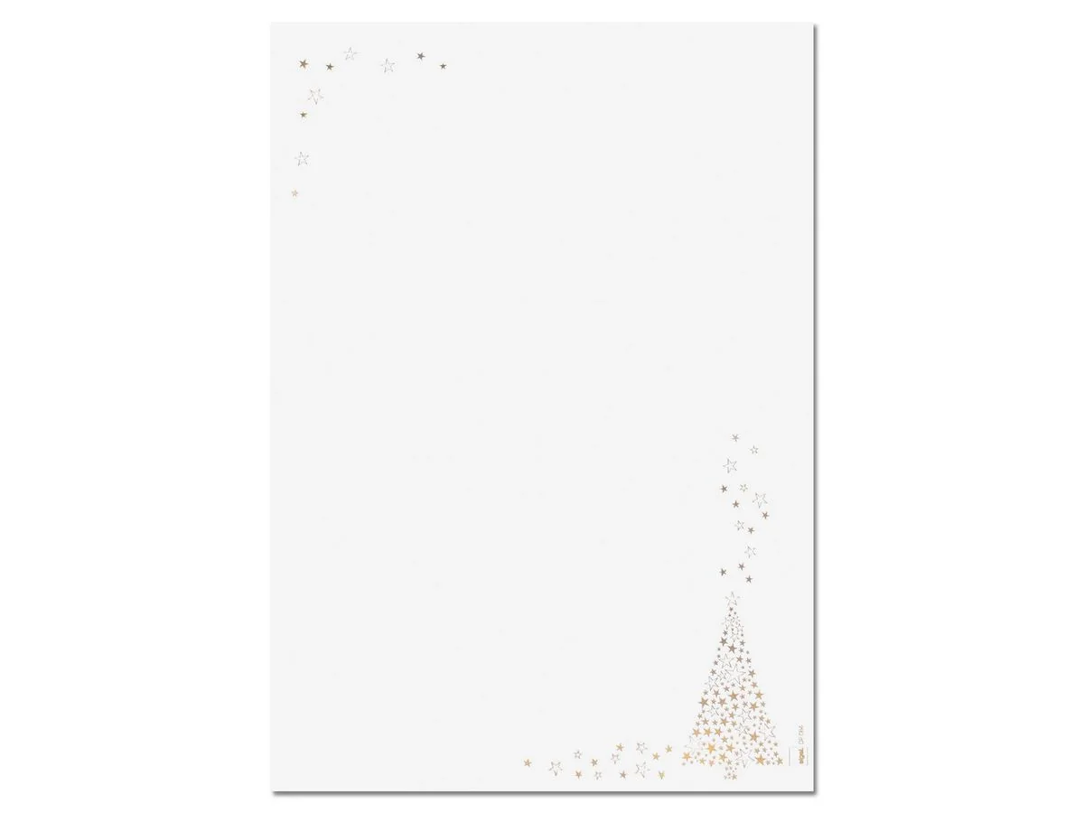 sigel Weihnachts-Motiv-Papier "Golden Tree", A4, 90 g/qm (EAN: 4004360835537)