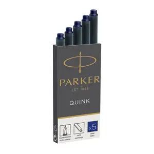 PARKER Großraum-Tintenpatronen QUINK, blau (EAN: 3501179503844)