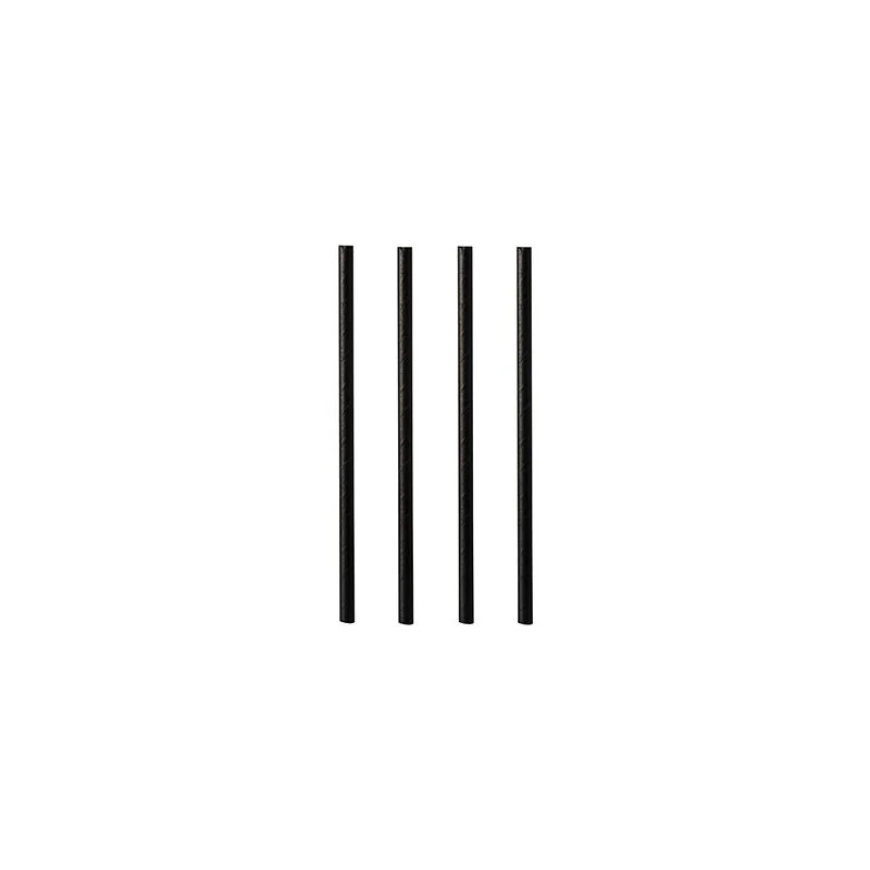 PAPSTAR Papier-Trinkhalm "pure", 100 mm, schwarz (EAN: 4002911879825)