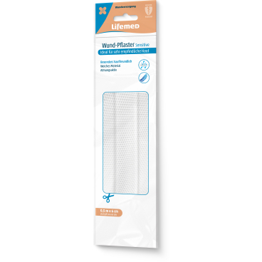 Lifemed Wund-Pflaster "Sensitive", weiß, 500 mm x 60 mm (EAN: 4251594211044)