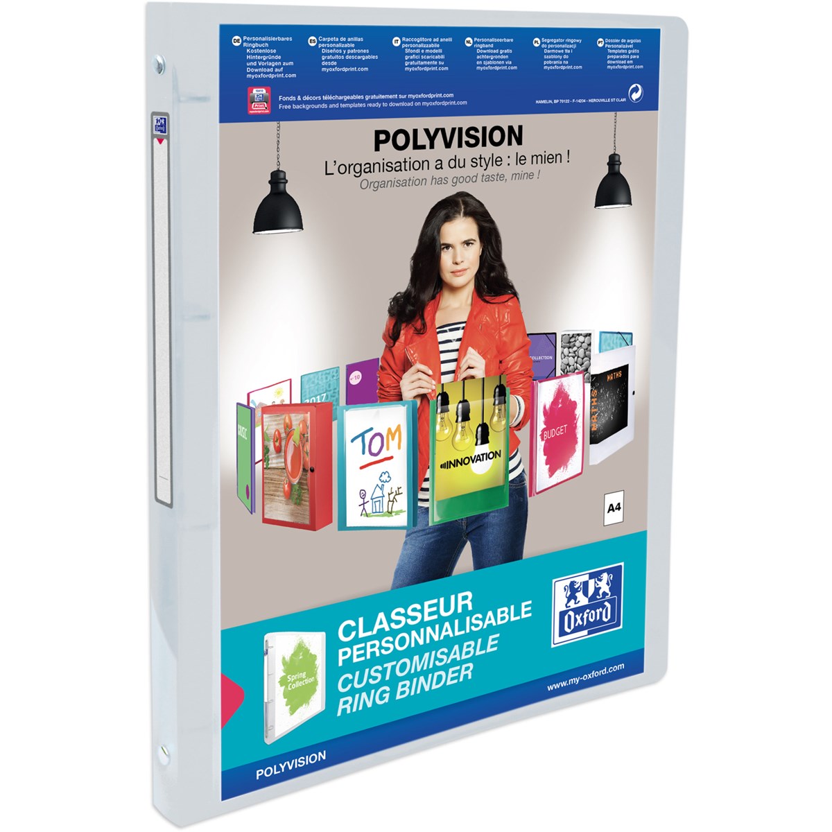 Oxford Präsentations-Ringbuch POLYVISION, 20 mm, farblos (EAN: 3045050078736)