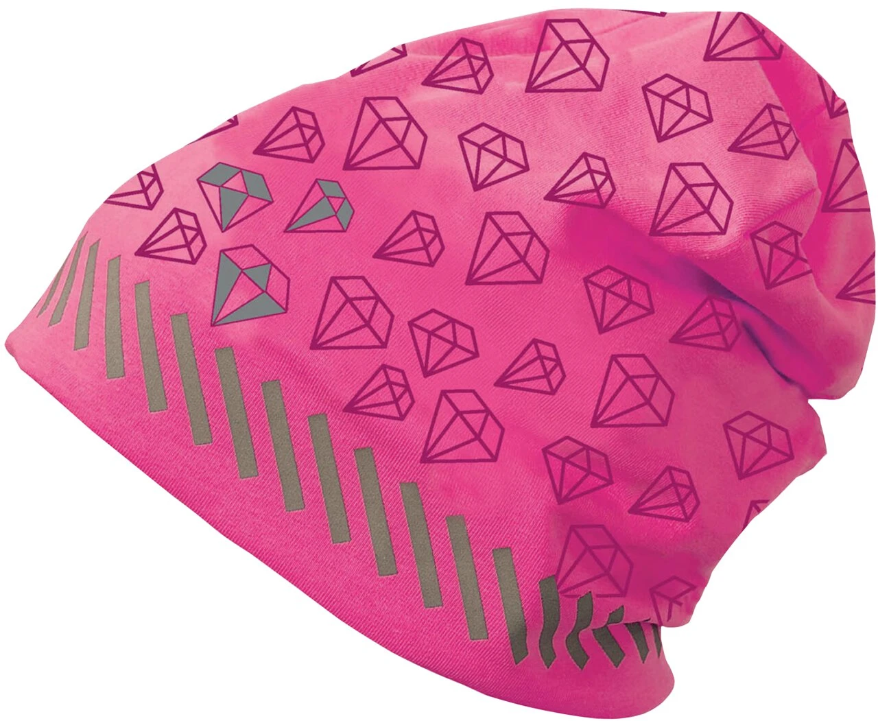 ROTH Kinder-Jersey-Mütze ReflActions "Diamant", pink (EAN: 4028279893211)