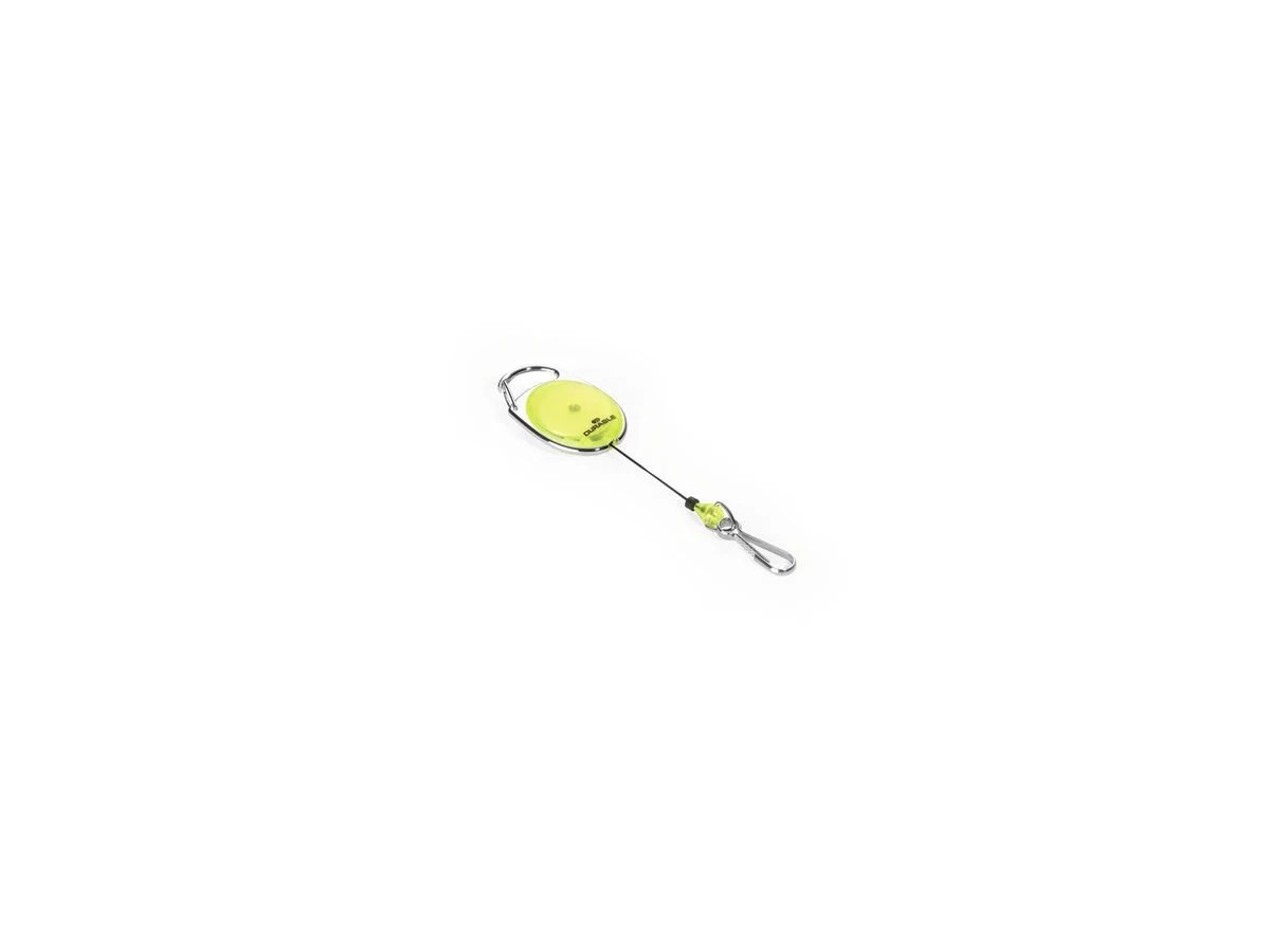 DURABLE Ausweishalter mit Jojo, oval, gelb/transparent (EAN: 4005546806532)
