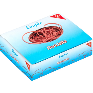 Läufer Gummiringe RONDELLA im Karton, rot, 40 mm, 100 g (EAN: 4006677503475)